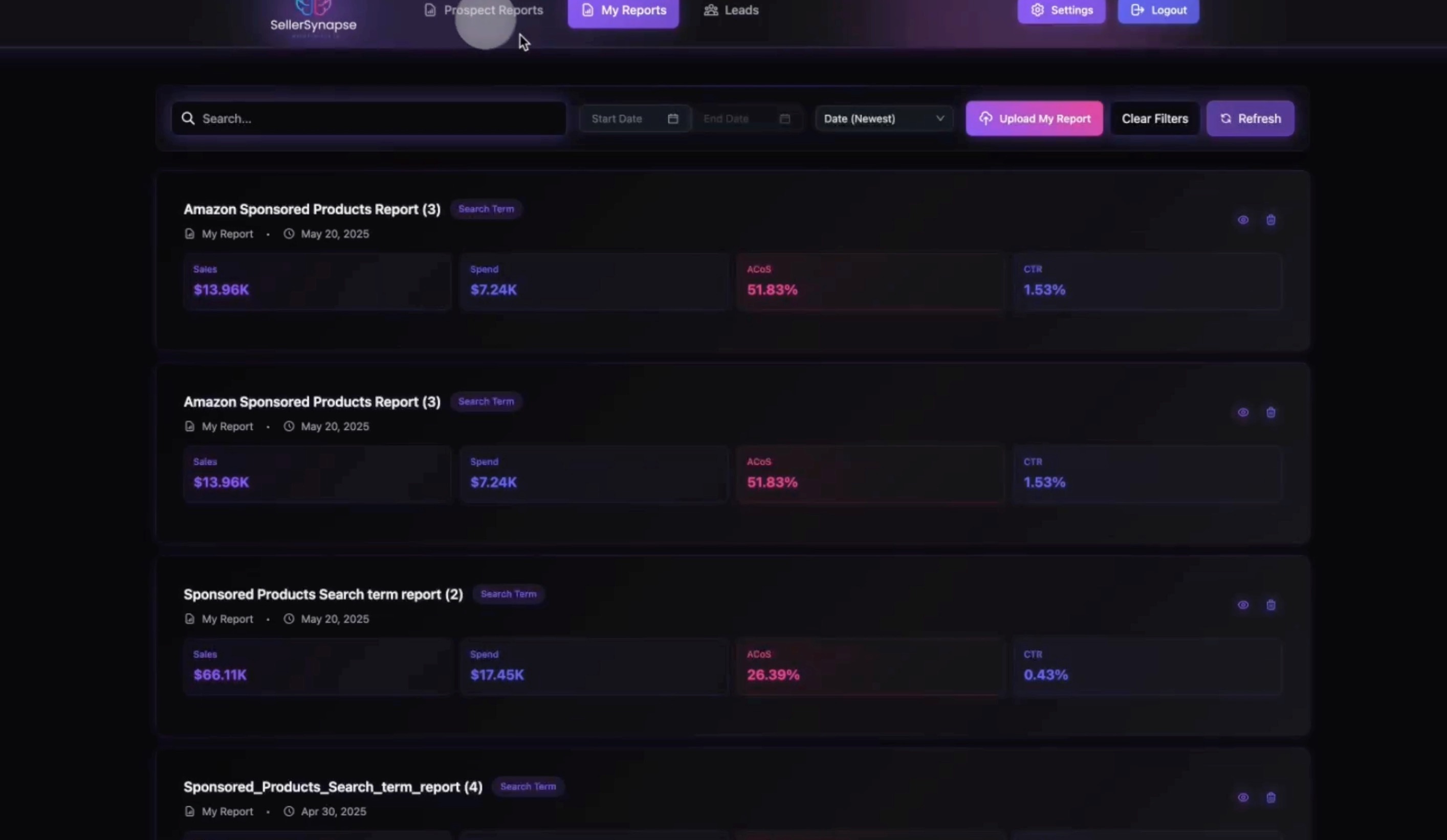 Agency Dashboard Overview Screenshot